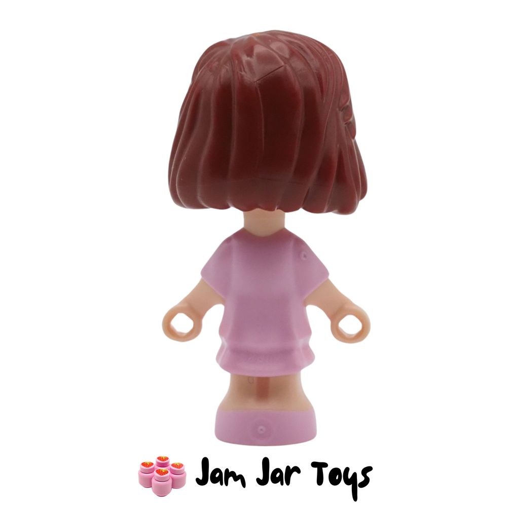 LEGO Friends Paisley Micro Doll, Pink and Green Dress Rear View