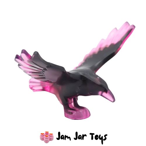 LEGO Trans Dark-Pink / Black Raven, Open Wings
