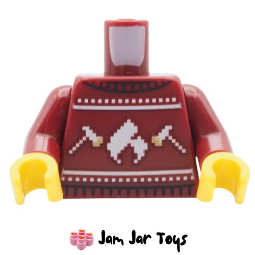 TO330 Dark Red Christmas Sweater Torso, Fire, Axes 6490030