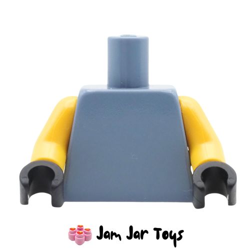LEGO Sand Blue Torso, Yellow Arms