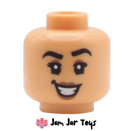 Warm Tan Cuddle Team Leader Head, Dual Sided Smiling