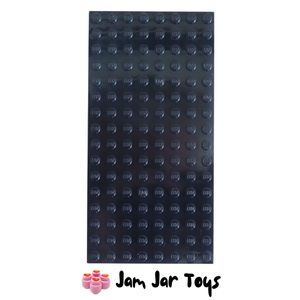 LEGO Base Plate - Black 8 x 16 Stud