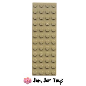 LEGO Dark Tan 4 x 12 LEGO Base Plate.