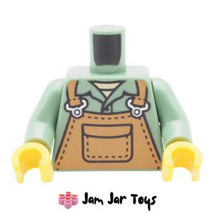 LEGO® Sand Green Torso, Medium Nougat Apron TO345