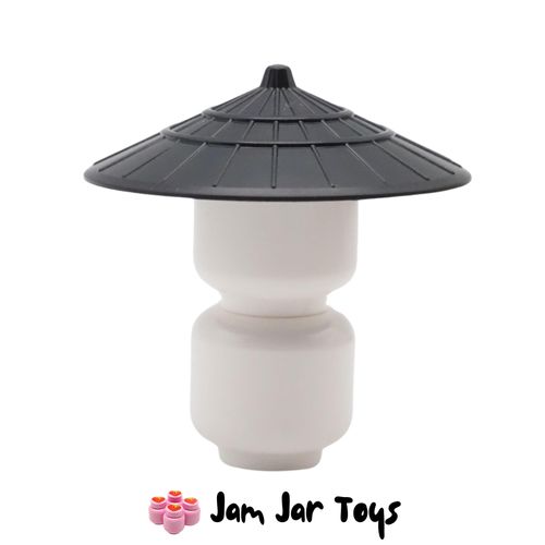 LEGO Black Conical Asian Style Hats