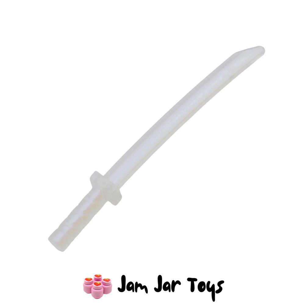 LEGO Opal Trans-Clear Samurai Sword Katana.