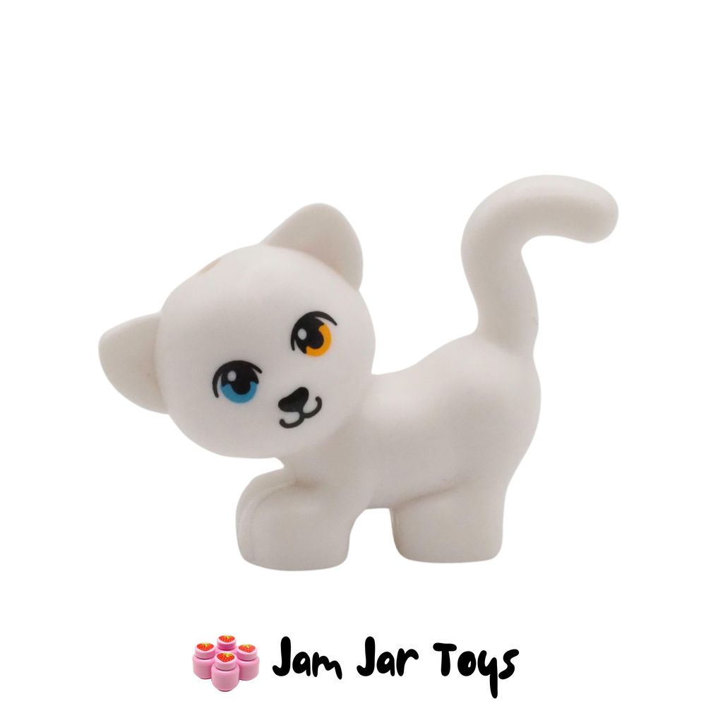 LEGO White Cat Odd Eyes Blue / Orange.