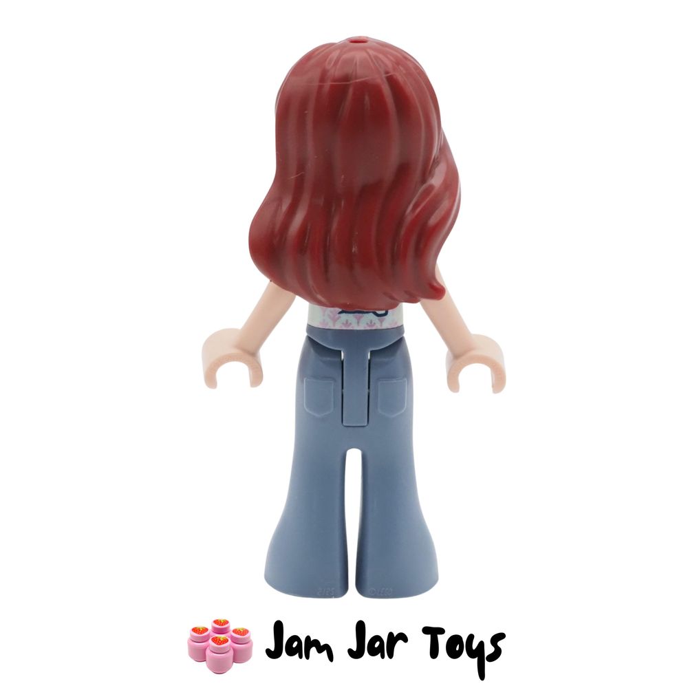 LEGO Friends Paisley in Aqua Vest & Sand Blue Bell-Bottoms Rear View