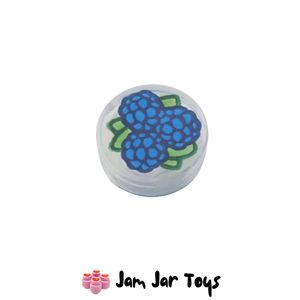 LEGO® Tile – Trans-Clear Round 1x1 Blackberries KF143
