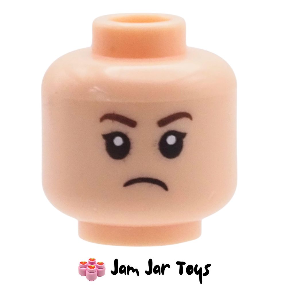 LEGO Pansy Parkinson Light Nougat Head, Mean Angry