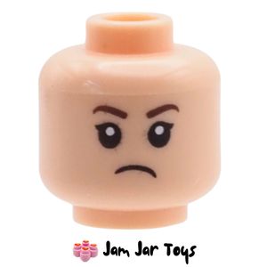 LEGO Pansy Parkinson Light Nougat Head, Mean Angry