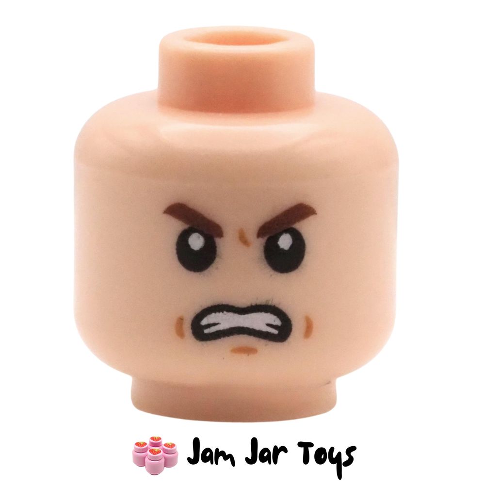 LEGO Light Nougat Draco Malfoy Head, Angry