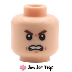 LEGO Light Nougat Draco Malfoy Head, Angry