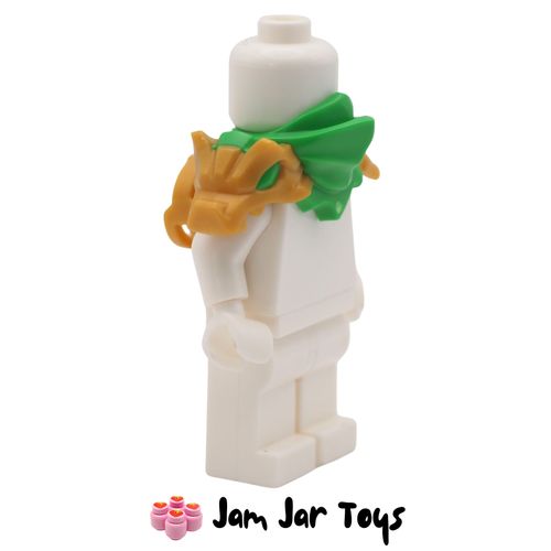 LEGOar ou Bright Green Shoulder Armour, Pearl Gold Dragon Pattern