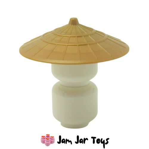 LEGO Conical Asian Style Hat - Pearl Gold