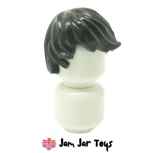 LEGO® Cole Hair Black Tousled with Side Part H114