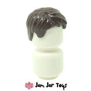 LEGO® Minifigure Hair Dark Brown - Tousled With Side Parting H101