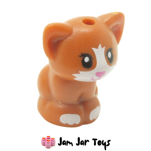 LEGO Cat Kitten Orange Brown
