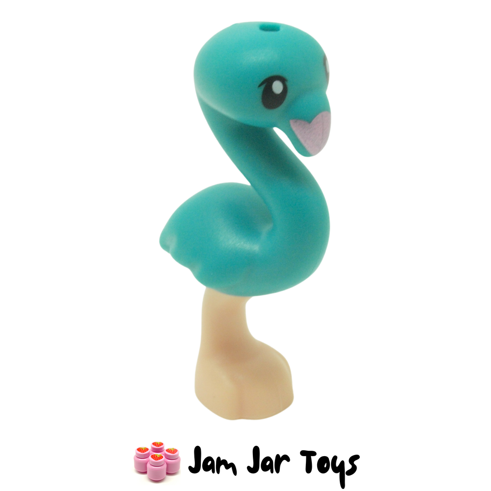 LEGO Flamingo Dark Turquoise Light Nougat Legs