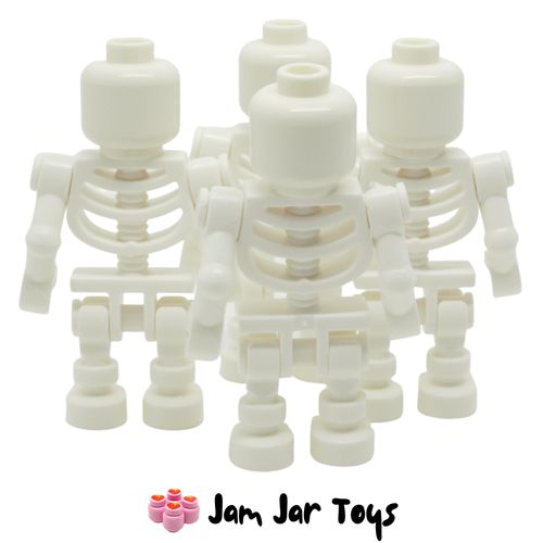 LEGO Halloween Skeleton Minifigures x 4 Rear View