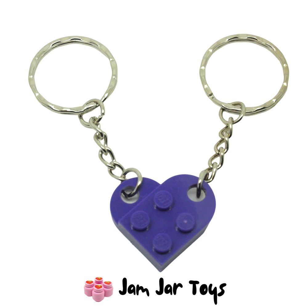 LEGO Purple Heart Keychain