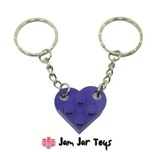 LEGO® Purple Heart Keychain / LEGO Keyring Made With LEGO Bricks