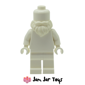 LEGO® MINIFIGURE NECKWEAR BEARD and MOUSTACHE, SHORT - White A43