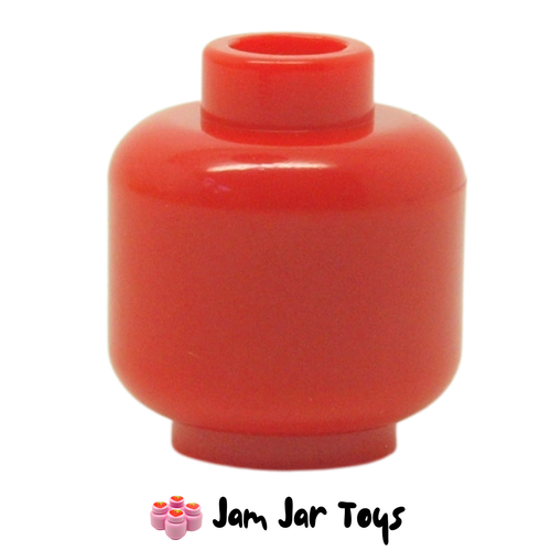 LEGO Red Plain Minifigure Head.
