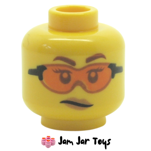 LEGO Gracie Goodhart Head Trans-Orange Glasses
