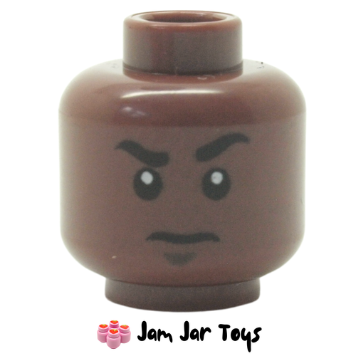 LEGO Finn Minifigure Head Dual Sided Raised Eyebrow