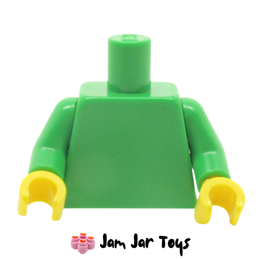 LEGO Bright Green Torso with Yellow Hands