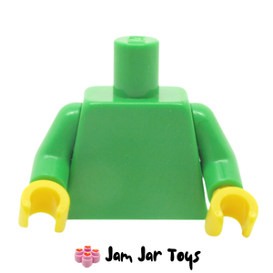 LEGO® Bright Green Torso with Yellow Hands - Plain. T45