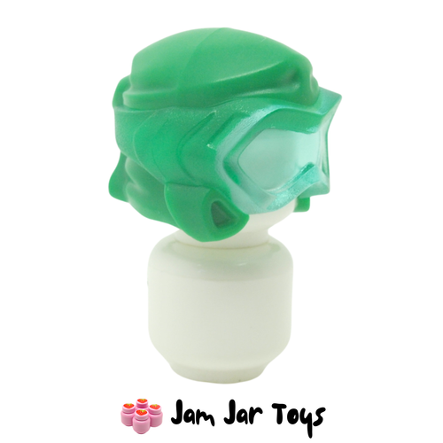 LEGO Green Wrap Trans-Light Blue Diving Mask
