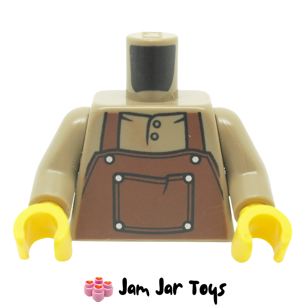 LEGO Dark Tan Torso With Reddish Brown Apron
