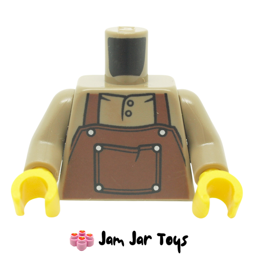 LEGO Dark Tan Torso With Reddish Brown Apron