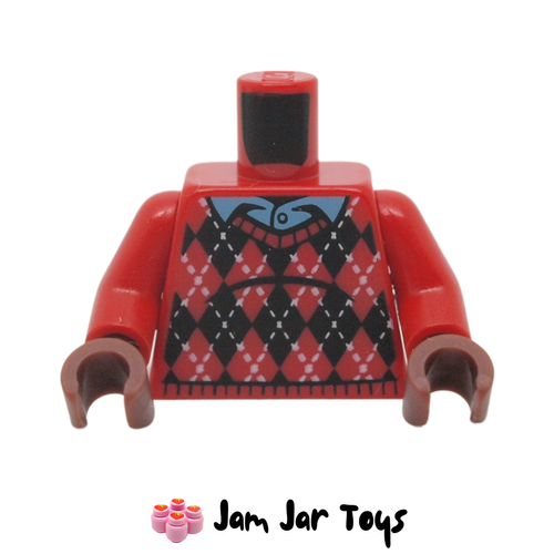 LEGO Torso Argyle Sweater with Blue Shirt Collar