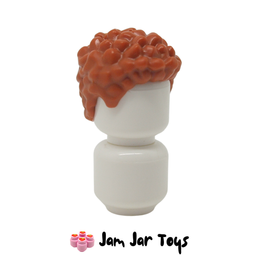 LEGO Dark Orange Hair Coiled and Short