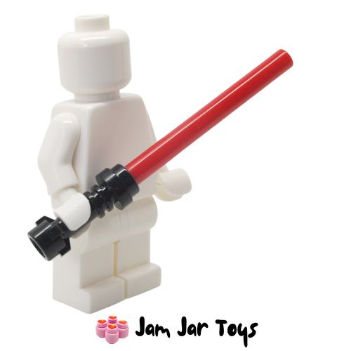 LEGO Star Wars Lightsaber With Black Hilt and Bright Red Wand
