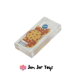 LEGO® Trans Clear with NASA-logo, Cookies 1 x 2 Tile PT12
