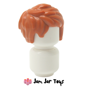 LEGO® Dark Orange Hair Short Tousled with Side Parting FPH18