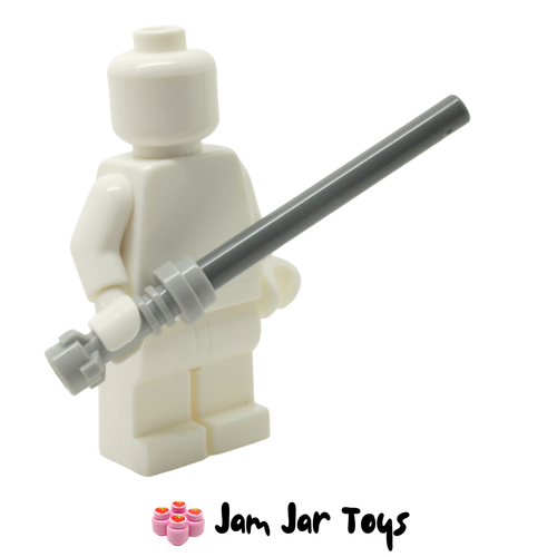 LEGO Star Wars Lightsaber With Light Bluish Grey Hilt and Dark Bluish Grey Wand