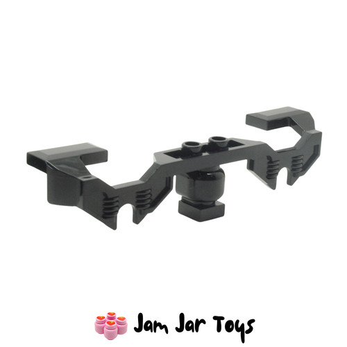 LEGO Black Train Motor Decorative Side with Open Hub Points.