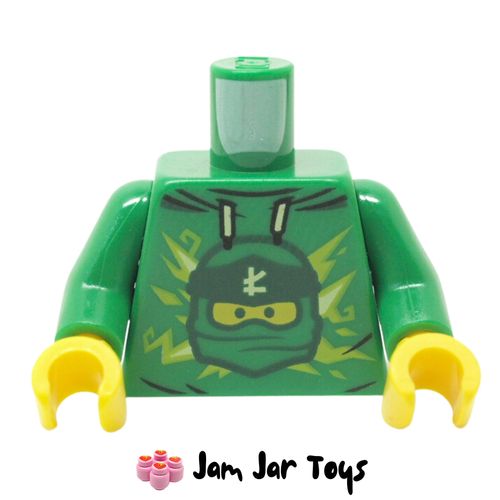 LEGO Green Torso Hoodie with Ninjago Lloyd Head.