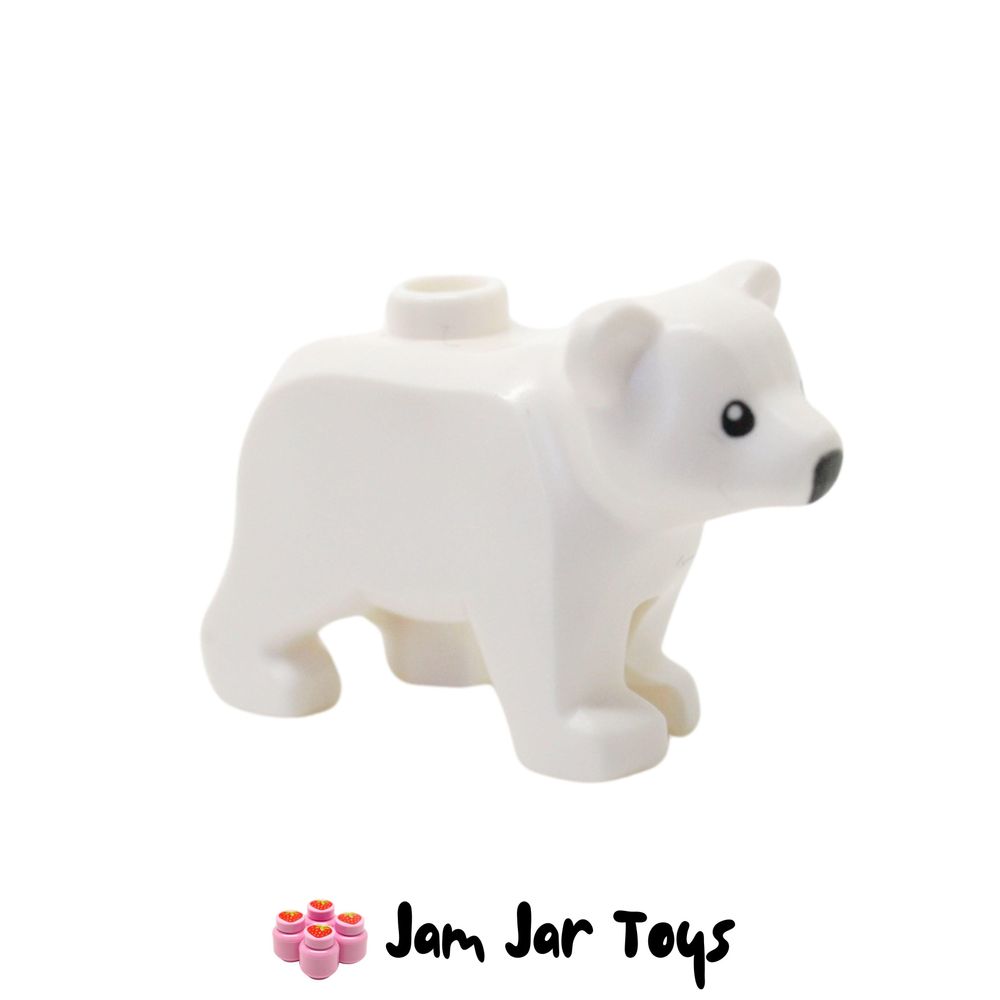 LEGO White Bear, Cub with Black Eyes.