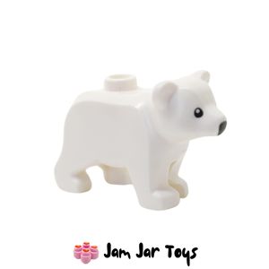 LEGO® White Bear, Cub with Black Eyes P133