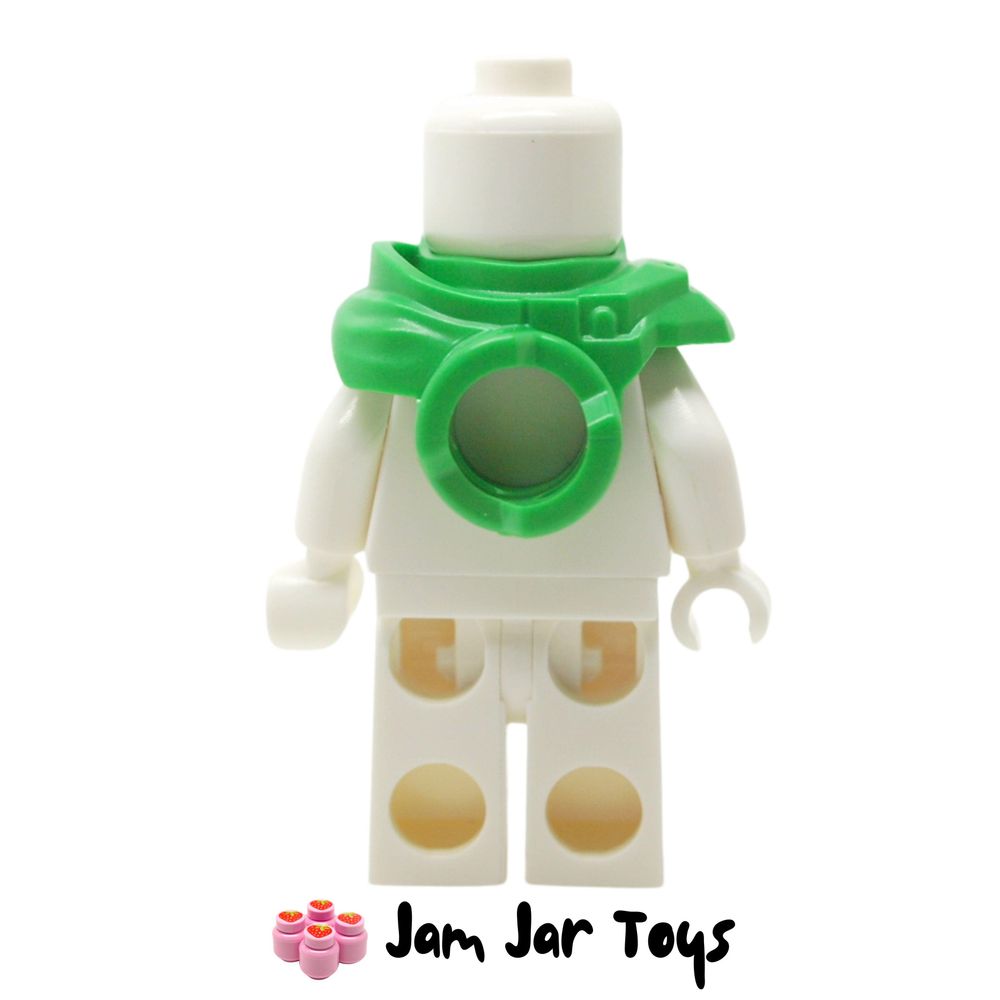 LEGO Bright Green Shoulder Guard with Hood and Katana Holder Rear View
