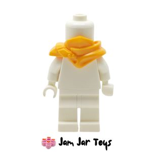 LEGO Bright Light Orange Shoulder Guard with Hood and Katana Holder.