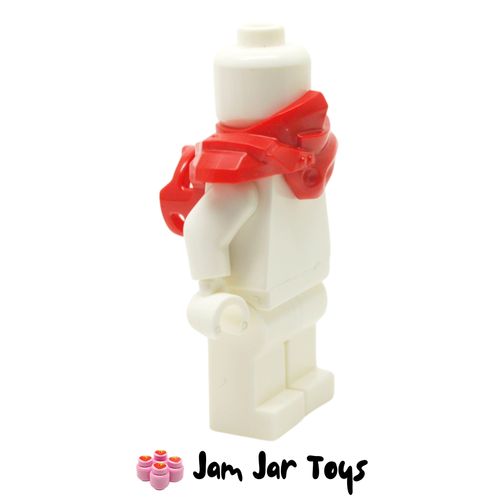 LEGO Red Shoulder Guard with Hood and Katana Holder Side View
