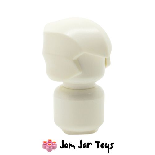LEGO White Head Wrap Top Half.