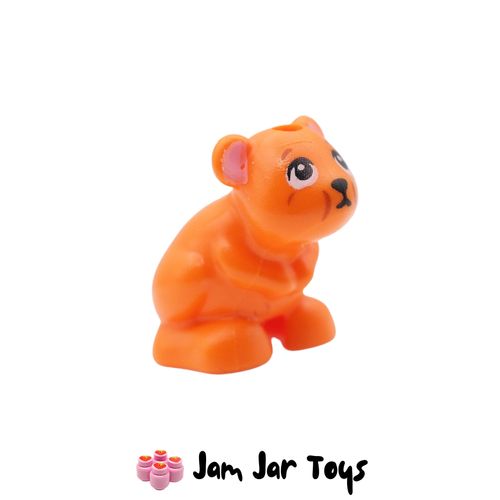 LEGO Orange Hamster, Black Eyes / Pink Ears